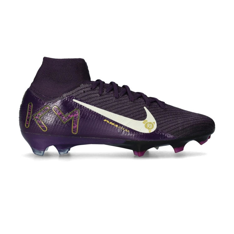 NIKE AIR ZOOM MERCURIAL SUPERFLY 10 ELITE FG MBAPPE Personal Edition - Grand Purple/Pale Ivory