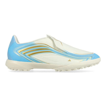 ADIDAS F50 Messi League Laceless TF El Ultimo Tango - Ivory/Semi Blue Burst/Icey Blue Kids edition