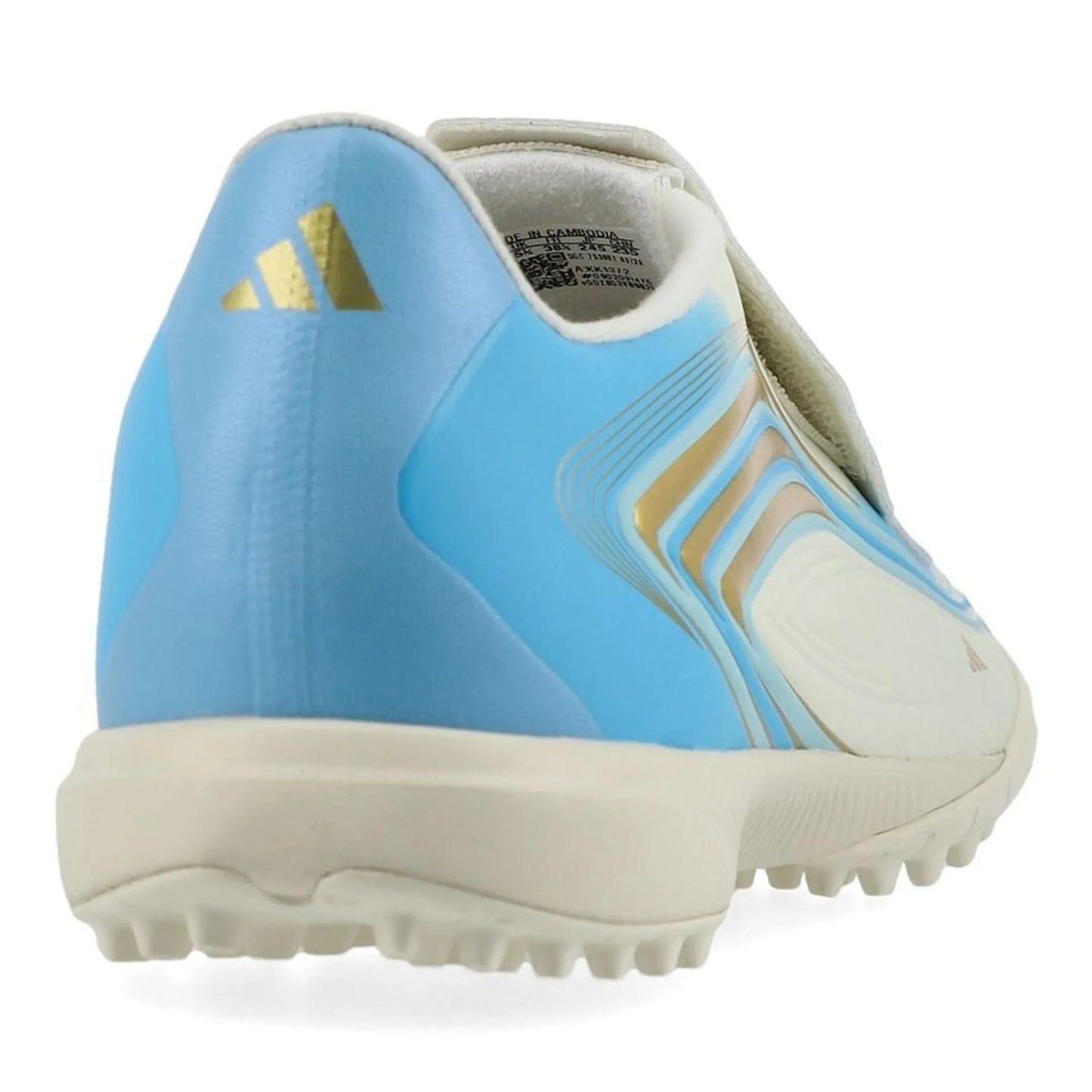 ADIDAS F50 Messi League Laceless TF El Ultimo Tango - Ivory/Semi Blue Burst/Icey Blue Kids edition