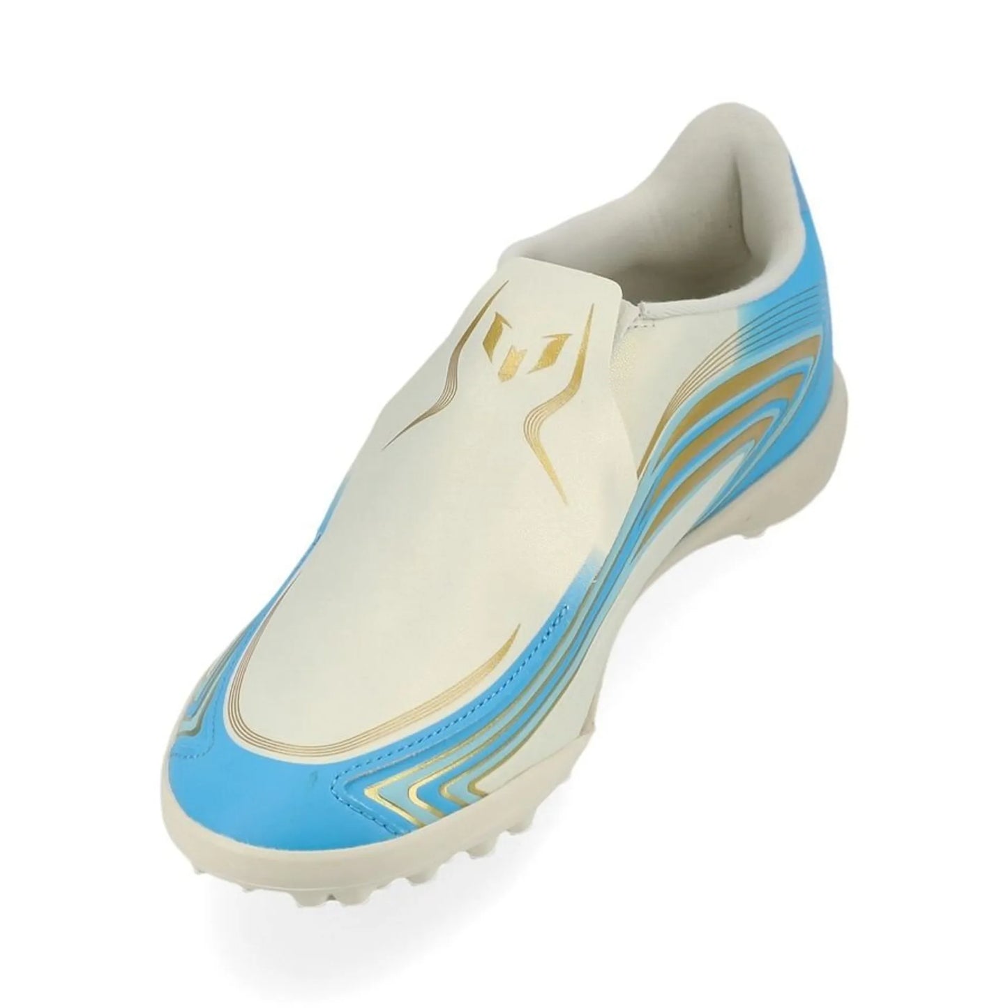 ADIDAS F50 Messi League Laceless TF El Ultimo Tango - Ivory/Semi Blue Burst/Icey Blue Kids edition