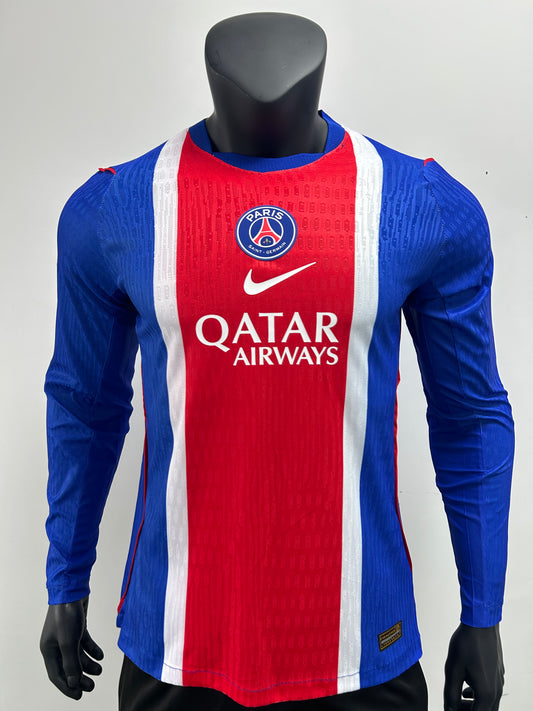 Paris SG Home Kit Long Sleeve Player version 2026-27