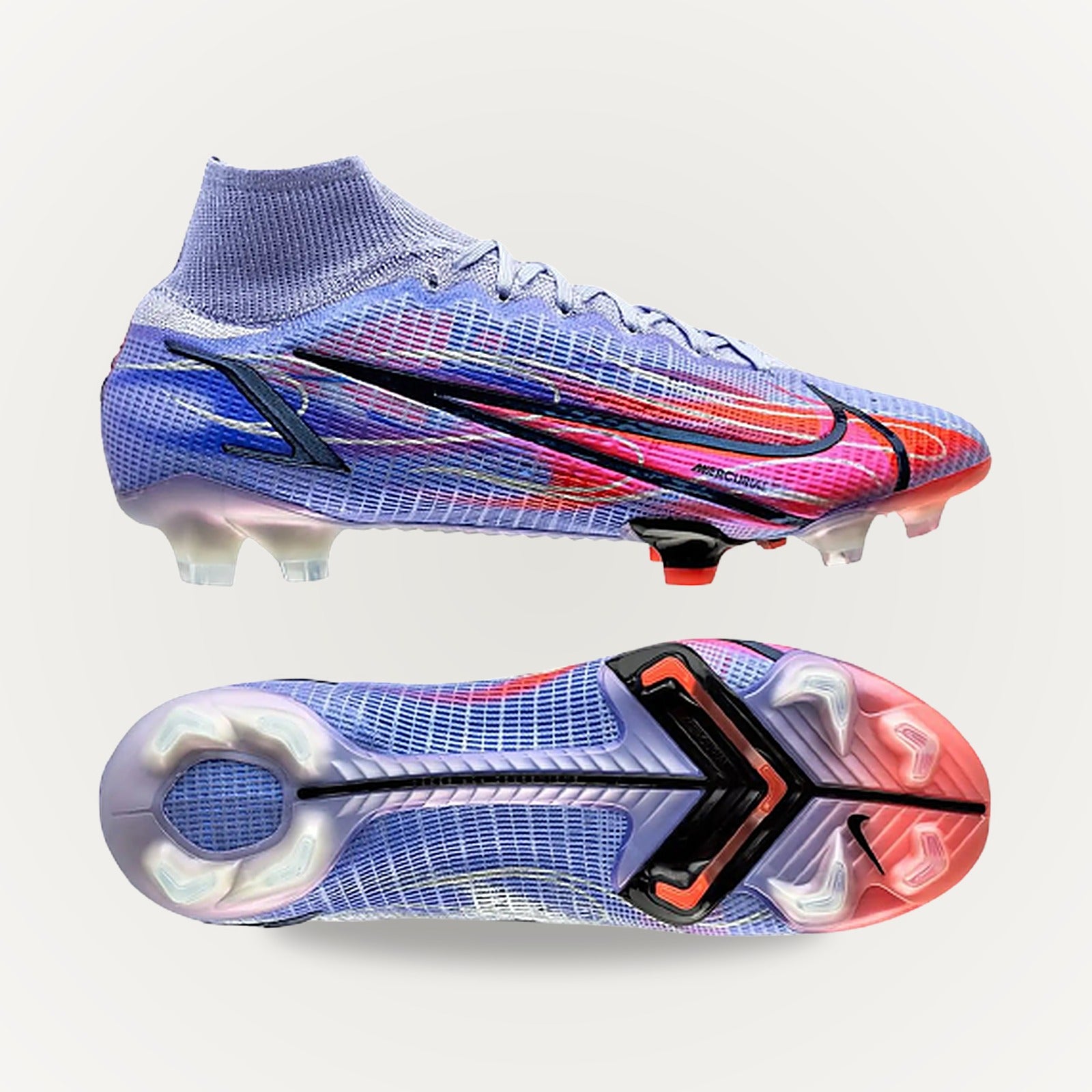 Nike Mercurial Superfly 8 Elite FG KM Flames - studio background