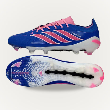 ADIDAS PREDATOR 26 ELITE Blue Pink - studio background