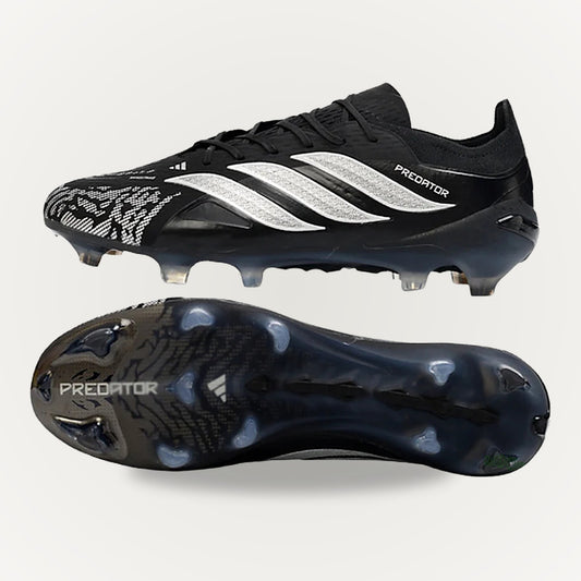 ADIDAS PREDATOR 26 ELITE Black Silver - studio background