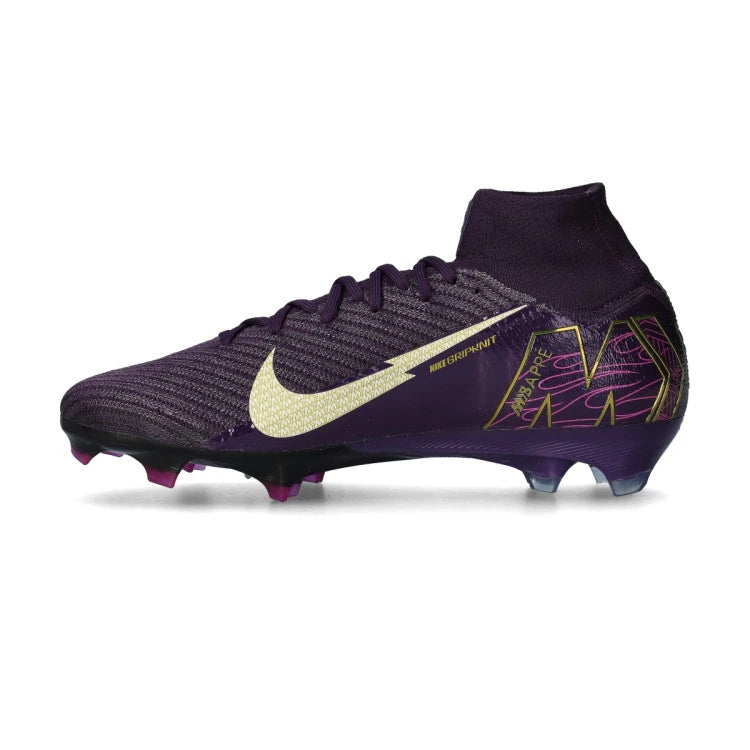 NIKE AIR ZOOM MERCURIAL SUPERFLY 10 ELITE FG MBAPPE Personal Edition - Grand Purple/Pale Ivory