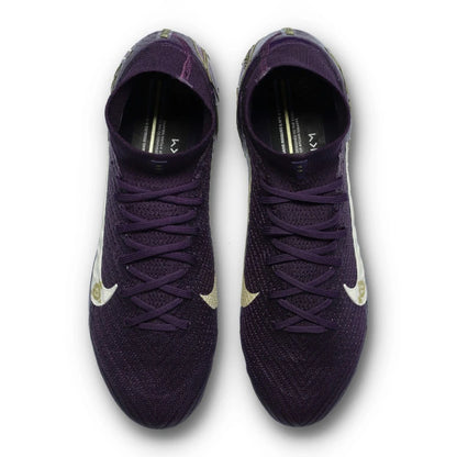 NIKE AIR ZOOM MERCURIAL SUPERFLY 10 ELITE FG MBAPPE Personal Edition - Grand Purple/Pale Ivory
