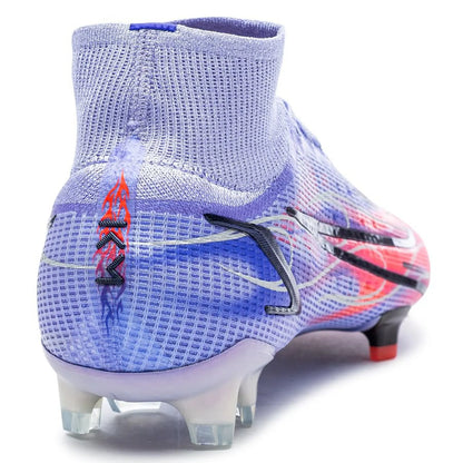 NIKE MERCURIAL SUPERFLY 8 ELITE FG KM FLAMES- Violet/Argente
