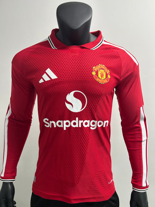 Man United Home Kit Player Version Long Sleeves 2026-27